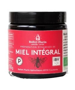Préparation de miel intégral BIO, 150 g